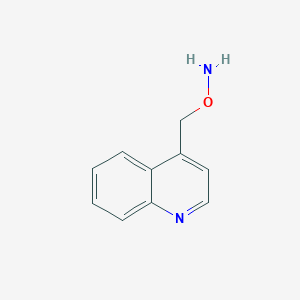 molecular formula C10H10N2O B8765658 O-(4-Quinolylmethyl)hydroxylamine 