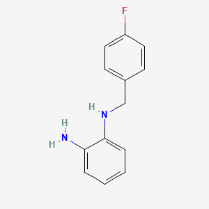 molecular formula C13H13FN2 B8765703 1,2-Benzenediamine, N-[(4-fluorophenyl)methyl]- CAS No. 7191-70-0