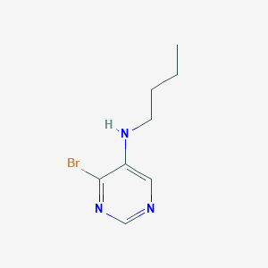 molecular formula C8H12BrN3 B8765706 4-bromo-N-butylpyrimidin-5-amine 