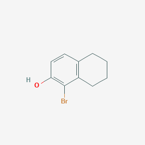 molecular formula C10H11BrO B8765718 1-Bromo-5,6,7,8-tetrahydronaphthalen-2-ol CAS No. 32337-86-3