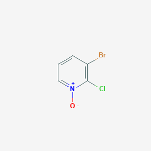 molecular formula C5H3BrClNO B8765935 3-Bromo-2-chloropyridine 1-oxide 