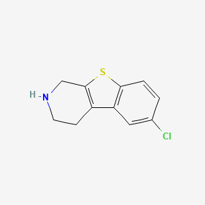 6-Chloro-1,2,3,4-tetrahydro(1)benzothieno(2,3-c)pyridine
