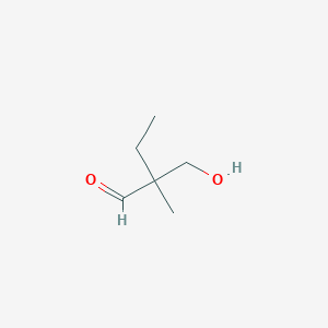 molecular formula C6H12O2 B8765977 2-(Hydroxymethyl)-2-methylbutanal CAS No. 1112-47-6