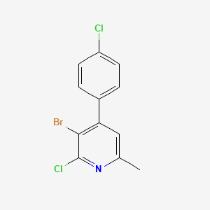 3-Bromo-2-chloro-4-(4-chlorophenyl)-6-methylpyridine
