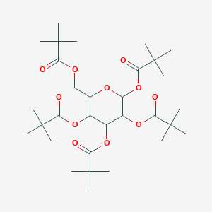 molecular formula C31H52O11 B8766051 penta-O-pivaloyl-beta-d-glucopyranose 