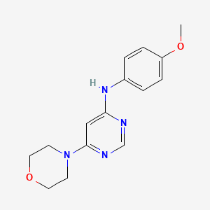 molecular formula C15H18N4O2 B8766073 N-(4-Methoxyphenyl)-6-morpholinopyrimidin-4-amine 