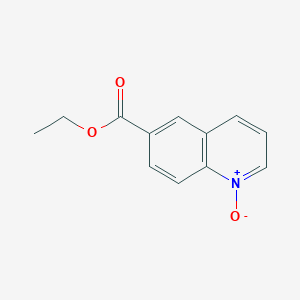 molecular formula C12H11NO3 B8766078 6-(Ethoxycarbonyl)quinoline 1-oxide CAS No. 110443-51-1