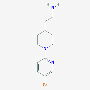 2-(5'-Bromo-3,4,5,6-tetrahydro-2H-[1,2]bipyridinyl-4-yl)ethylamine