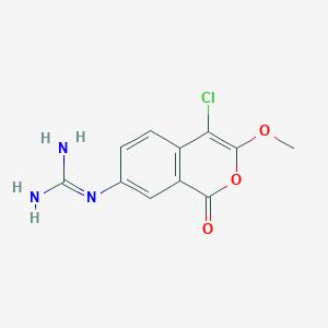 Guanidine, (4-chloro-3-methoxy-1-oxo-1H-2-benzopyran-7-yl)-