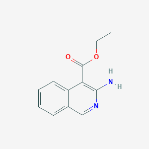 molecular formula C12H12N2O2 B8766311 Ethyl 3-aminoisoquinoline-4-carboxylate 
