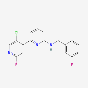 [2,4'-Bipyridin]-6-amine, 5'-chloro-2'-fluoro-N-[(3-fluorophenyl)methyl]-