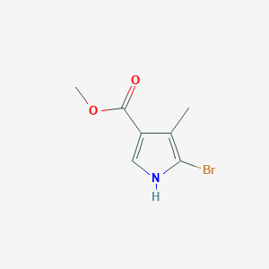 molecular formula C7H8BrNO2 B8766543 Methyl 5-bromo-4-methyl-1H-pyrrole-3-carboxylate 