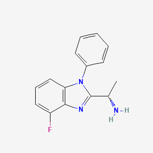 (S)-1-(4-Fluoro-1-phenyl-1H-benzo[D]imidazol-2-YL)ethanamine
