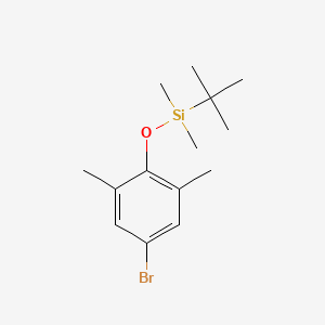 molecular formula C14H23BrOSi B8766581 (4-Bromo-2,6-dimethylphenoxy)(tert-butyl)dimethylsilane CAS No. 139229-99-5
