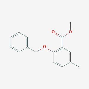 molecular formula C16H16O3 B8766614 Methyl 2-(benzyloxy)-5-methylbenzoate 