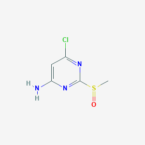 6-Chloro-2-methylsulfinylpyrimidin-4-amine