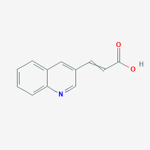 molecular formula C12H9NO2 B8766640 3-(Quinolin-3-yl)acrylic acid 