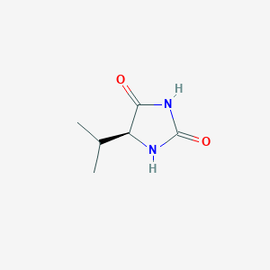 molecular formula C6H10N2O2 B8766651 (5S)-5-(propan-2-yl)imidazolidine-2,4-dione CAS No. 40856-74-4