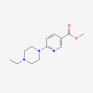 molecular formula C13H19N3O2 B8766733 Methyl 6-(4-ethyl-1-piperazinyl)-3-pyridinecarboxylate CAS No. 132144-05-9