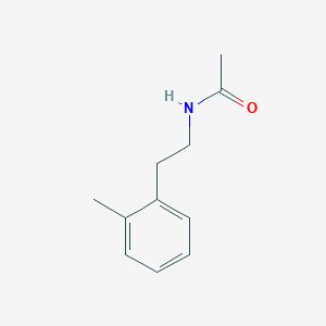 molecular formula C11H15NO B8766780 Acetamide, N-[2-(2-methylphenyl)ethyl]- 