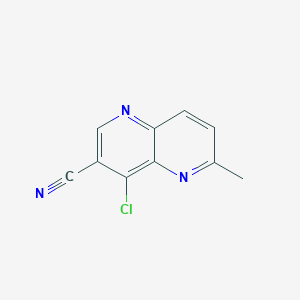 B8766783 1,5-Naphthyridine-3-carbonitrile, 4-chloro-6-methyl- CAS No. 911388-97-1