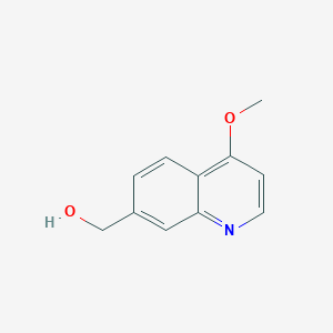 molecular formula C11H11NO2 B8766821 (4-Methoxyquinolin-7-yl)methanol 
