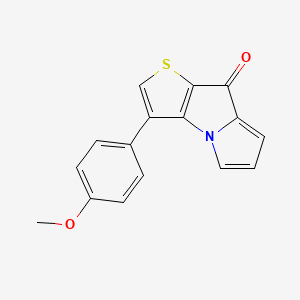 3-(4-Methoxyphenyl)-8H-thieno[2,3-b]pyrrolizin-8-one