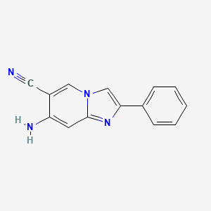7-Amino-2-phenylimidazo[1,2-A]pyridine-6-carbonitrile