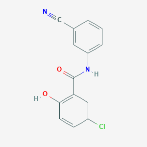 5-chloro-N-(3-cyanophenyl)-2-hydroxybenzamide