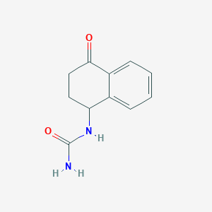 molecular formula C11H12N2O2 B8766990 Urea, (1,2,3,4-tetrahydro-4-oxo-1-naphthalenyl)- CAS No. 62089-84-3