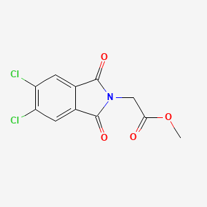 molecular formula C11H7Cl2NO4 B8767090 Methyl 2-(5,6-dichloro-1,3-dioxoisoindolin-2-yl)acetate 