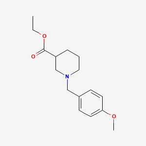 molecular formula C16H23NO3 B8767098 Ethyl 1-(4-methoxybenzyl)piperidine-3-carboxylate 