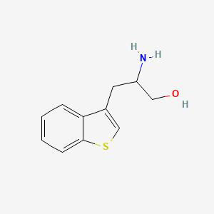 molecular formula C11H13NOS B8767138 2-amino-3-(1-benzothiophen-3-yl)propan-1-ol 