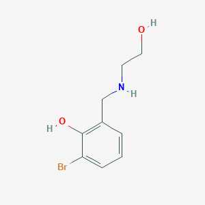 2-Bromo-6-{[(2-hydroxyethyl)amino]methyl}phenol