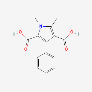 1,5-dimethyl-3-phenyl-1H-pyrrole-2,4-dicarboxylic acid
