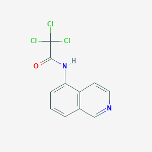 molecular formula C11H7Cl3N2O B8767205 2,2,2-trichloro-N-isoquinolin-5-ylacetamide 
