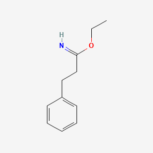 molecular formula C11H15NO B8767209 3-phenyl-propionimidic acid ethyl ester 