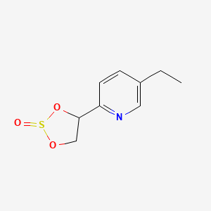 molecular formula C9H11NO3S B8767226 4-(5-Ethylpyridin-2-yl)-1,3,2lambda~4~-dioxathiolan-2-one CAS No. 646519-82-6