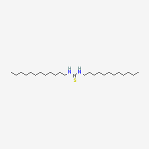 molecular formula C25H52N2S B8767239 Thiourea, N,N'-didodecyl- CAS No. 7505-51-3