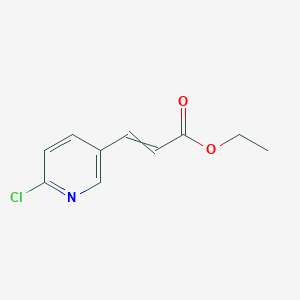 molecular formula C10H10ClNO2 B8767243 Ethyl beta-(2-chloropyridin-5-yl)acrylate 
