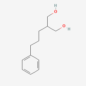 molecular formula C12H18O2 B8767256 1,3-Propanediol, 2-(3-phenylpropyl)- CAS No. 25462-38-8
