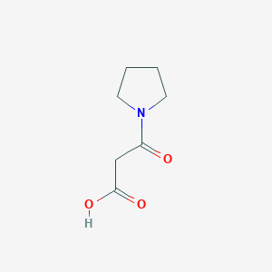 molecular formula C7H11NO3 B8767284 3-Oxo-3-(pyrrolidin-1-yl)propionic acid 