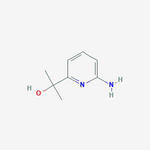 molecular formula C8H12N2O B8767325 2-(6-Aminopyridin-2-yl)propan-2-ol 