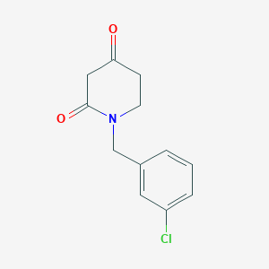 molecular formula C12H12ClNO2 B8767347 1-(3-Chlorobenzyl)piperidine-2,4-dione 