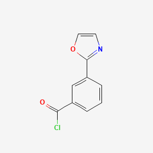 molecular formula C10H6ClNO2 B8767353 3-(1,3-Oxazol-2-yl)benzoyl chloride CAS No. 473538-14-6