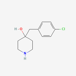 molecular formula C12H16ClNO B8767359 4-(4-chlorobenzyl)piperidin-4-ol CAS No. 83072-21-3