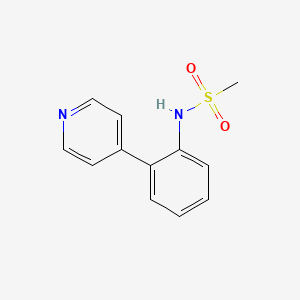 molecular formula C12H12N2O2S B8767378 N-(2-pyridin-4-ylphenyl)methanesulfonamide 
