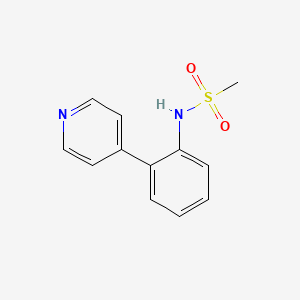molecular formula C12H12N2O2S B8767378 (Methylsulfonyl)(2-(4-pyridyl)phenyl)amine 