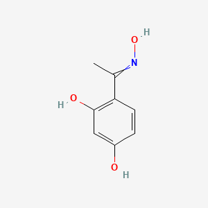 molecular formula C8H9NO3 B8767386 (1E)-1-(2,4-Dihydroxyphenyl)ethanone oxime 