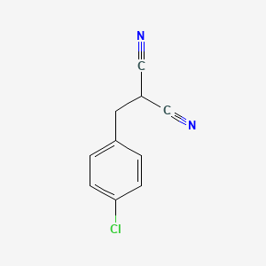 molecular formula C10H7ClN2 B8767414 MALONONITRILE, (p-CHLOROBENZYL)- CAS No. 2964-33-2